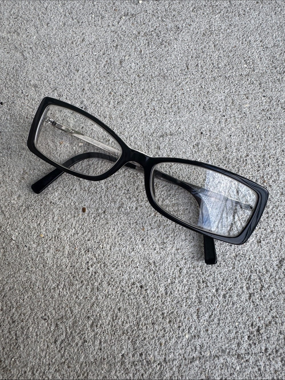 Salvatore Ferragamo Black Rectangular Eyeglass Frames - Made In Italy